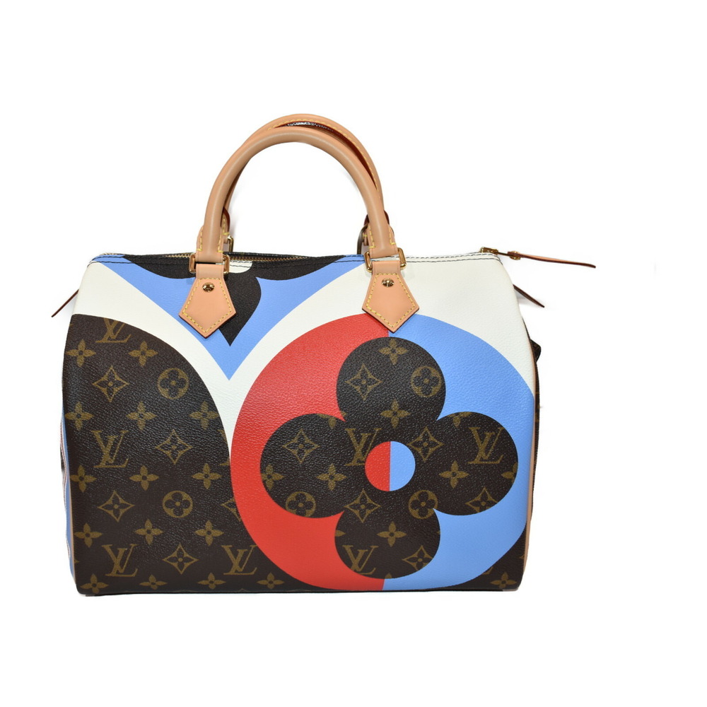 LOUIS VUITTON Speedy Bandouliere Monogram Coated Canvas Handbag Playing Cards